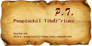 Pospischil Tibériusz névjegykártya